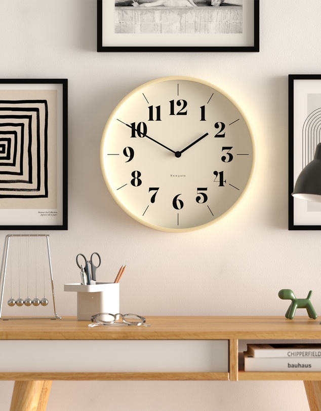 Newgate - Newgate Mr Clarke Clock Pale Wood Hopscotch Dial