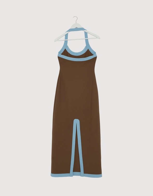 Revibe - Repaired BY JOHNNY. Colette Halter Midi Dress - AU 10