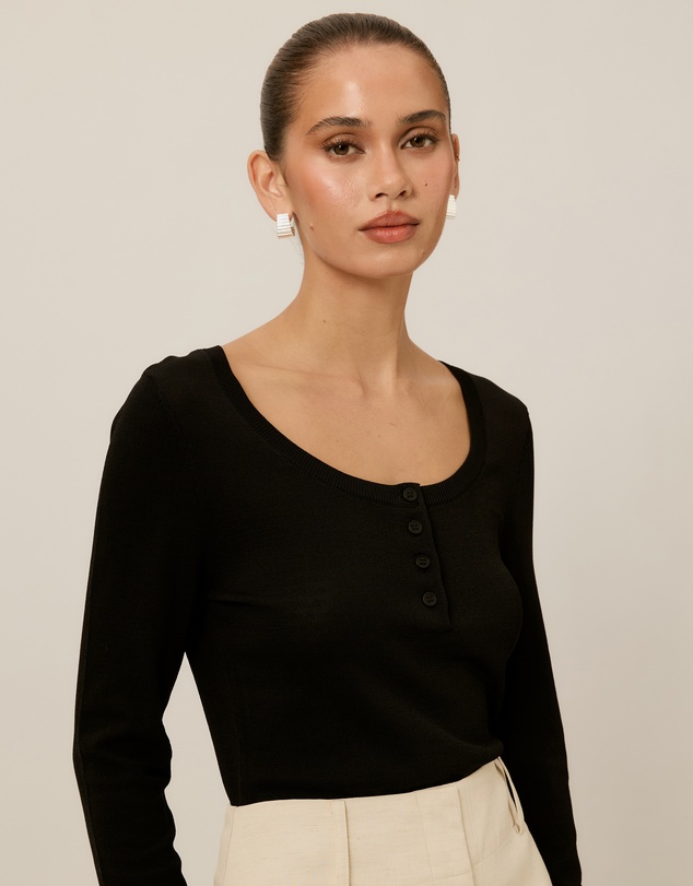 Tussah - Freya Fine Knit Long Sleeve Top