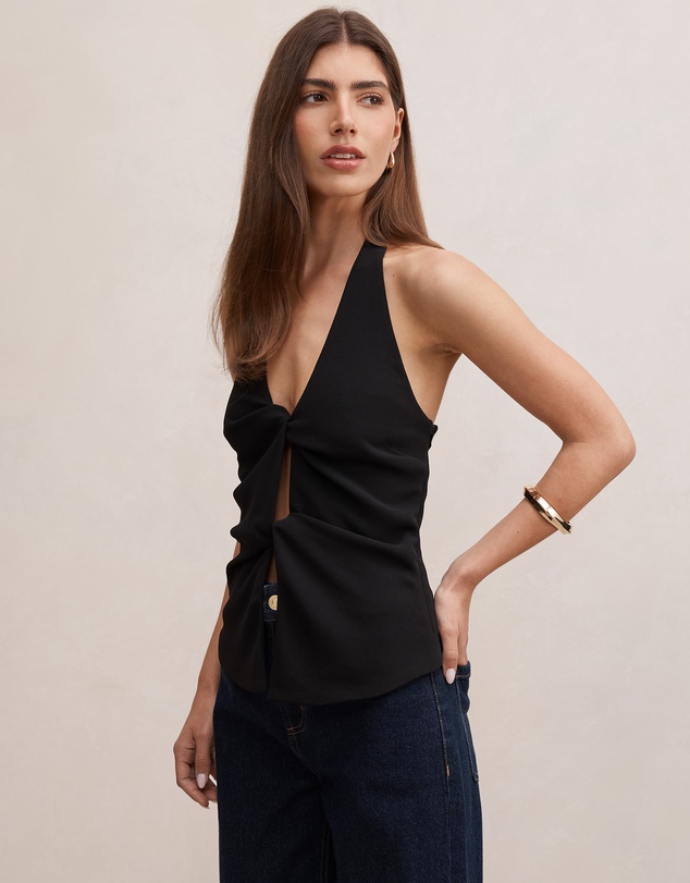 Forever New - Olivia Twist Halter Neck Top