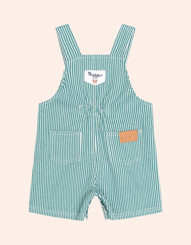 Huxbaby - Mistletoe Stripe Christmas Shortall - Babies-Kids