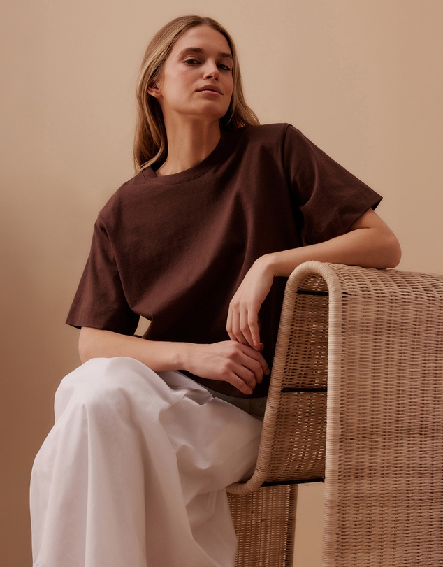 Ceres Life - Sofia Boxy Shoulder Tee
