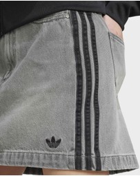 adidas Originals - Adicolor 3-Stripes Denim Mini Skirt Womens