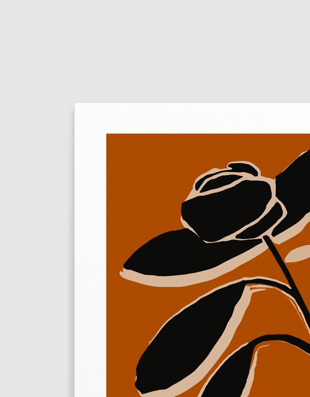 Olive et Oriel - Ochre Still Life No 5 by Treechild Art Print