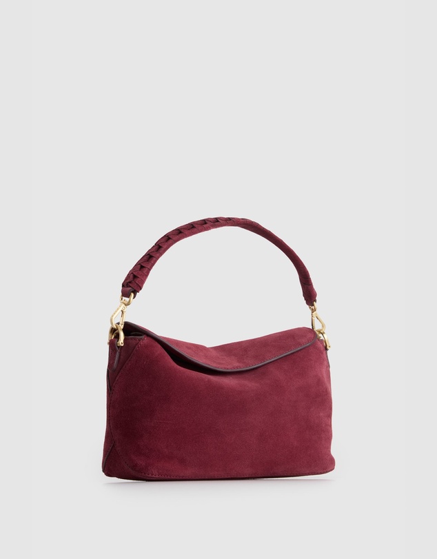 Evity - Clara Suede Leather Grab Bag