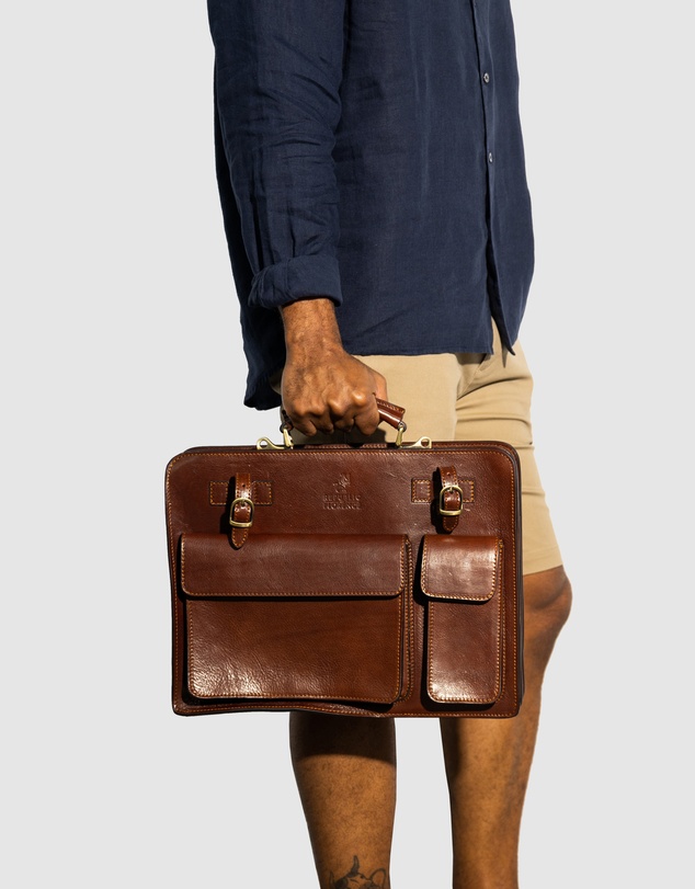 Republic of Florence - Munich Brown Briefcase