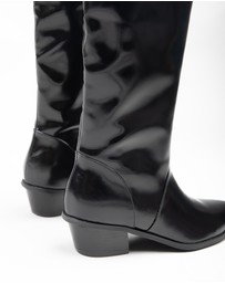 RAID - Reeona western knee boots in black