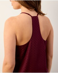 Wanderluxe Sleepwear - Bordeaux Camisole Slip Dress