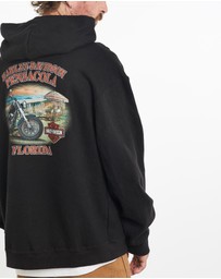 Vintage by The Real Deal - Pre Loved - Vintage Harley Davidson Pensacola Florida Hooded Sweatshirt