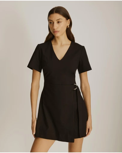 Atmos&Here - Ellie Cotton Twill Mini Dress