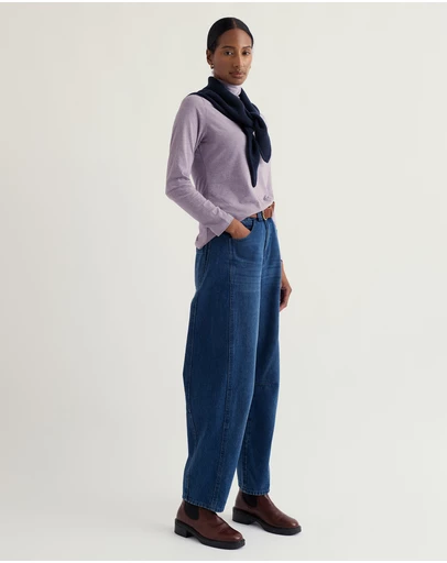 Seasalt - Seasalt Cornwall Purple Landing Roll Neck Top