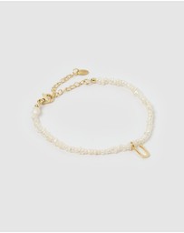 Miz Casa and Co - Pearl Letter U Bracelet