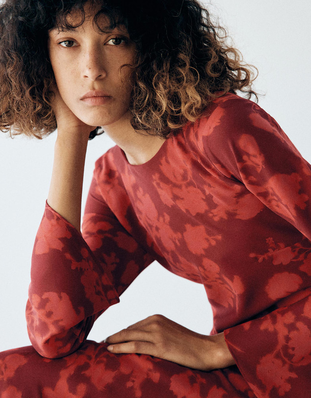 M.N.G - Long-Sleeved Floral Dress