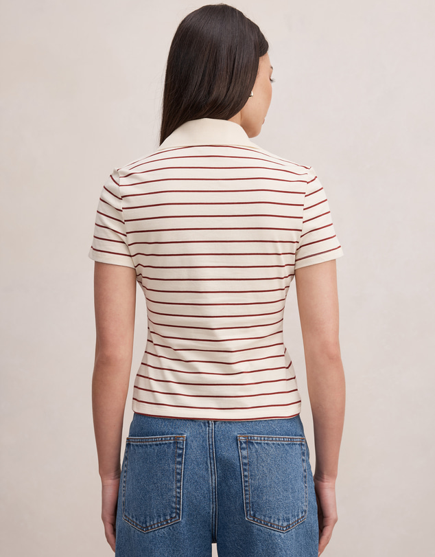 Forever New - Scottie Striped Polo Top