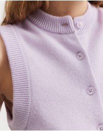 Country Road - Gsc-certified Cashmere Blend Button Knit Vest