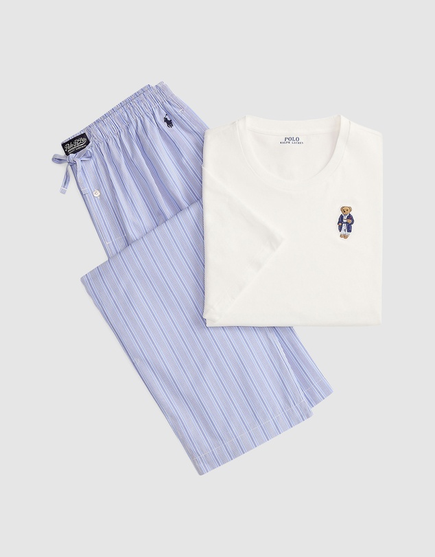 Polo Ralph Lauren - Polo Bear & Plaid Cotton Sleep Set