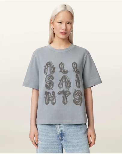 AllSaints - Ella Embroidered Lisa Tee
