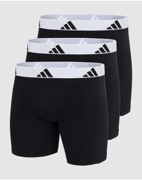 adidas Sportswear - 3 Pack Active Flex Cotton Boxer Brief Underwear