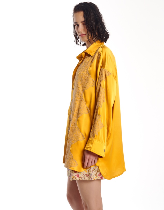 THE TALES - Florence Bloom Crepe Shorts
