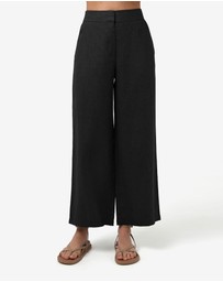 Forcast - Ami Linen Elastic Back Pants