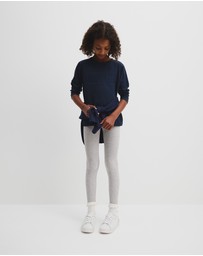 Country Road - Organically Grown Cotton Blend Solid Rib Legging