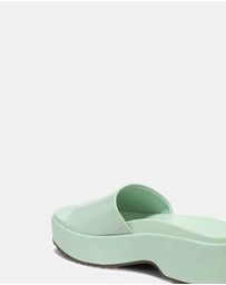 Vionic - Trista Flatform Slide - Menta Patent