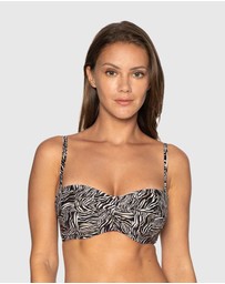 Nip Tuck Swim - Black Gold Rush Jacinta Bikini Top
