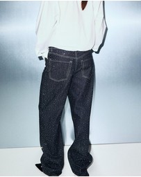 M.N.G - Straight Jeans With Rhinestone Detail