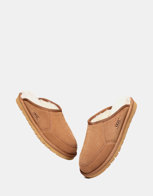 EVERAU - Australian Shepherd Ugg Bred Slipper Cow Suede Upper House Shoes