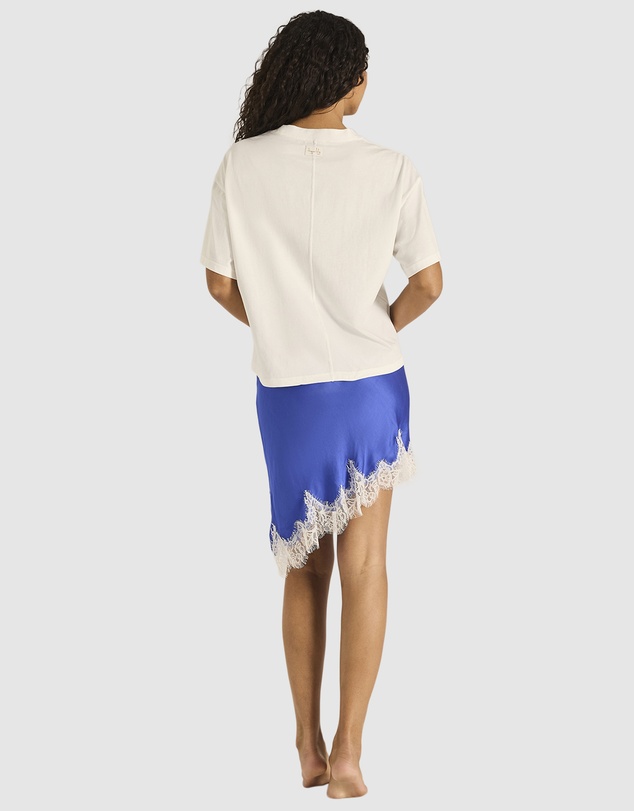 Tigerlily - White Azura Bikini Boxy Crop Tee