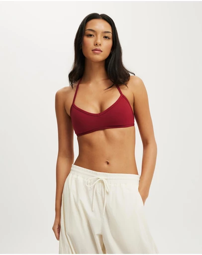 Cotton On Body Active - Ultra Soft Halter Open Back Crop
