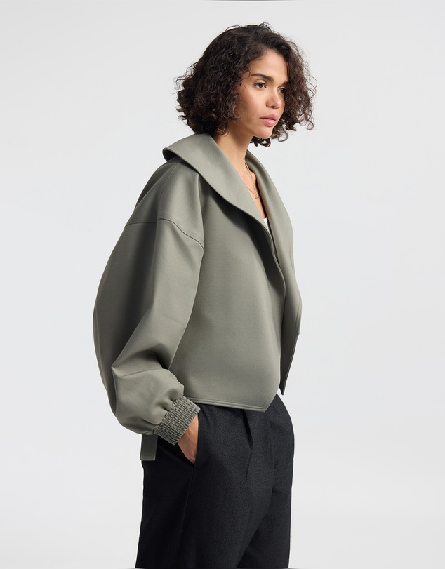 Oxford - Indie Crop Belt Waist Jacket