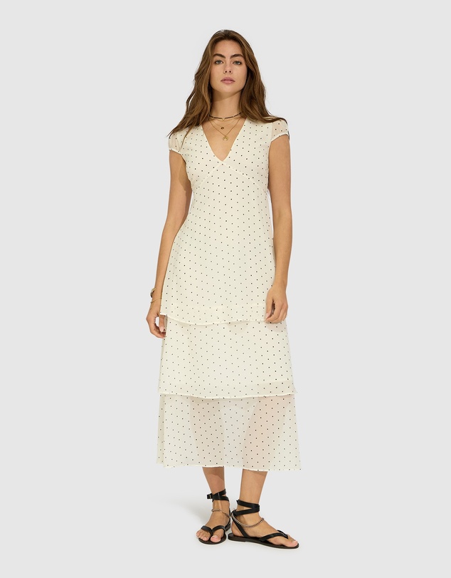 Belle & Bloom - Falling For You Tiered Frill Maxi Dress