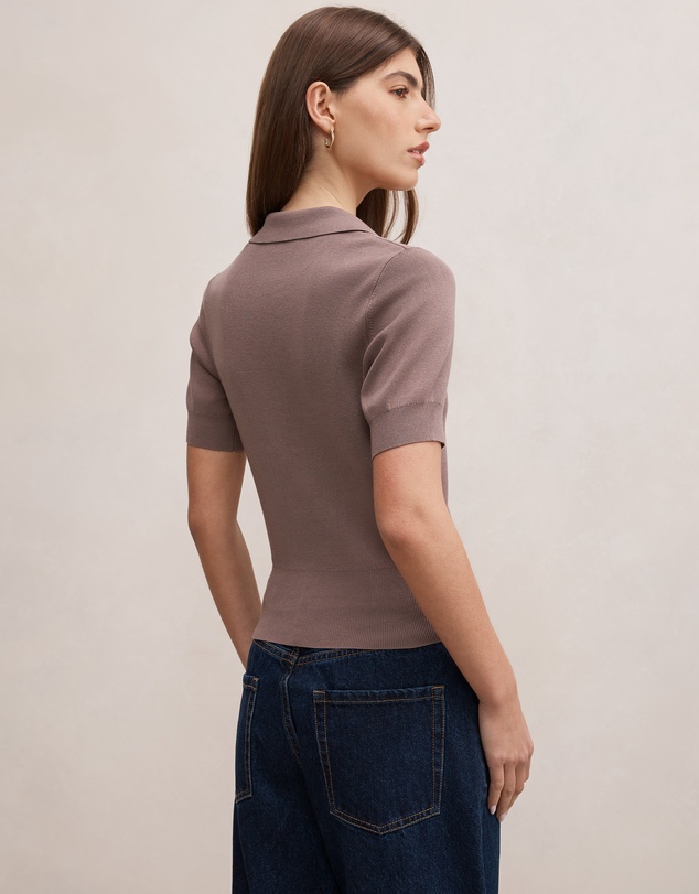 Forever New - Gia Knitted Polo Top