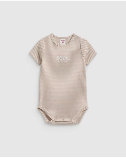 Seed Heritage - Core Rib Logo Bodysuit