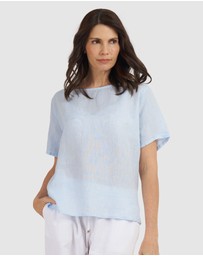 CAMIXA - Teena Linen T-shirt Top