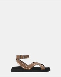 Steve Madden - My Bestie-S Taupe Suede Sandals