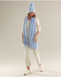Morgan & Taylor - Valentine Wool-Blend Beanie in Pale Blue