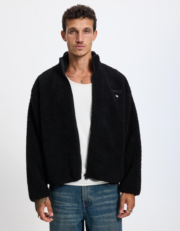 Thrills - Web Of Deceit Cropped Sherpa Jacket