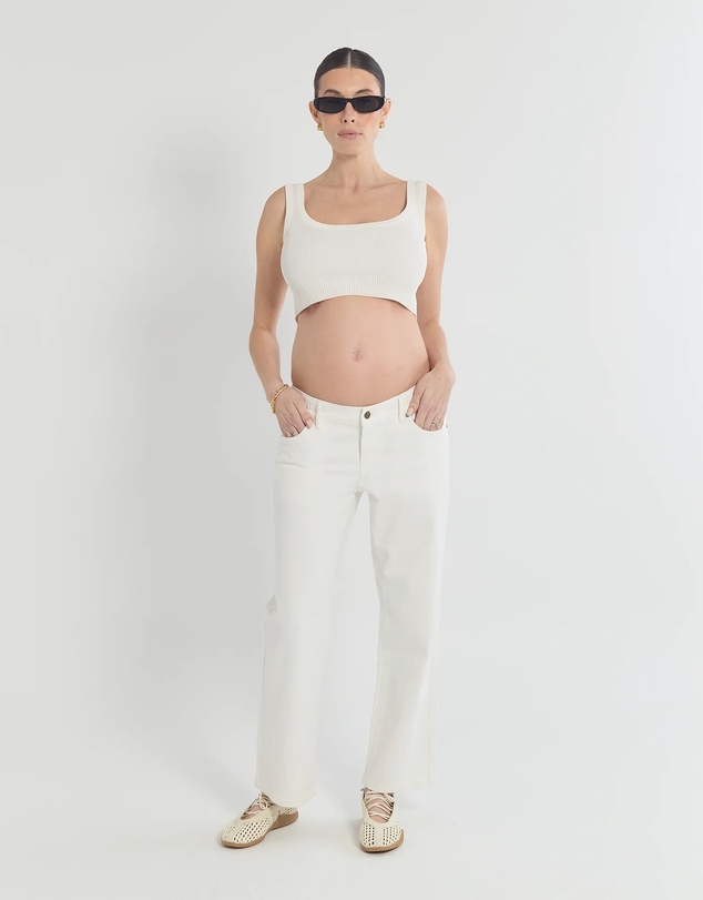 Soon Maternity - Soon Slim Straight Leg Jeans (Cropped)