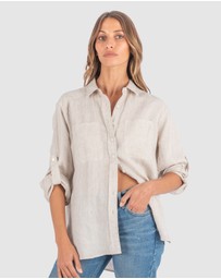 CAMIXA - Luna Oversize Linen Shirt