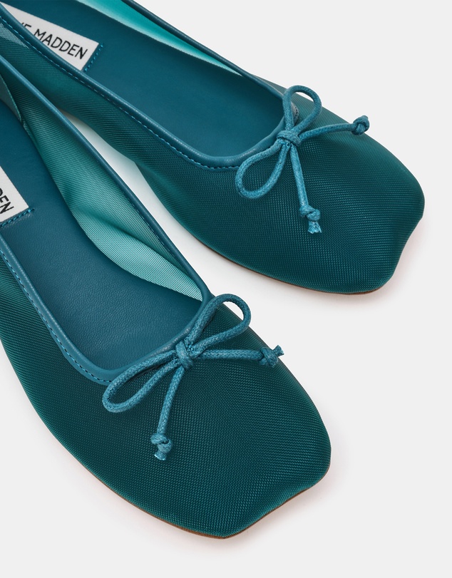 Steve Madden - Flaire Teal Mesh Flats