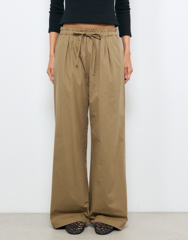 AERE - Organic Cotton Poplin Stripe Pants