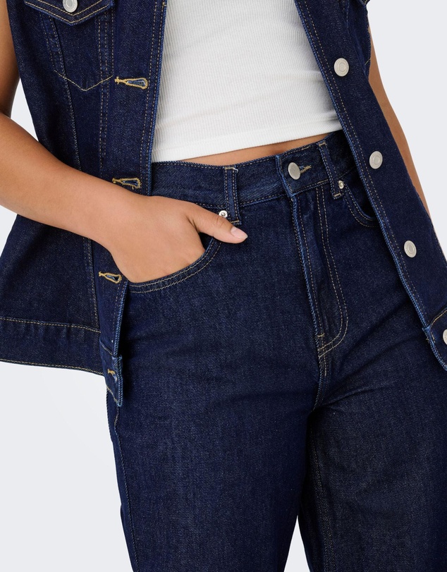ONLY - Linea High Waisted Wide Leg Jeans