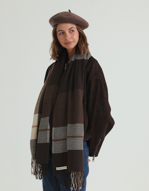Morgan & Taylor - Eden Scarf in Brown