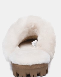 EVERAU - Australian Shepherd Ugg Waffle Slipper Sheepskin Upper House Shoes