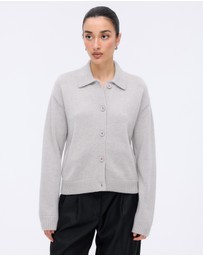 Minima Esenciales - Zoe Merino Wool Cashmere Blend Cardigan