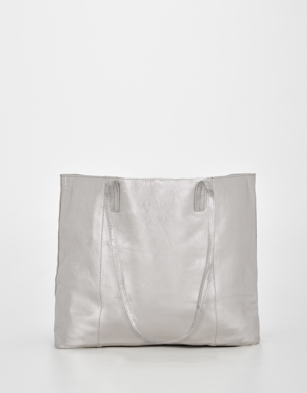 Cobb & Co - Elara Metallic Leather Tote
