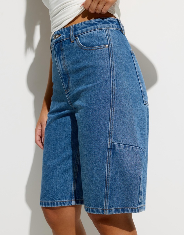 Dazie - Austin Mid Rise Barrel Jorts
