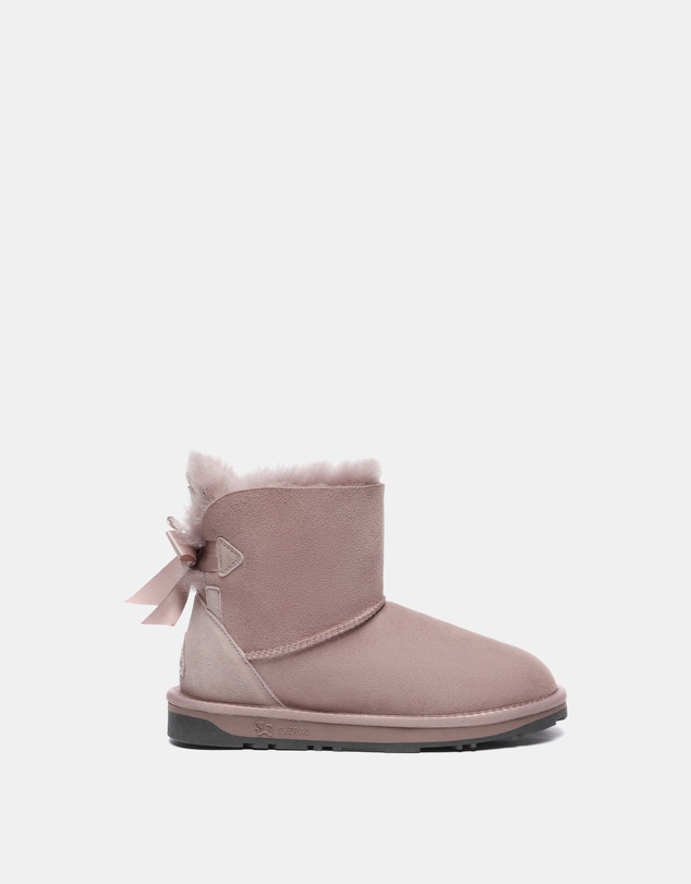 EVERAU - EverAU Ugg Mini Back Bow Sheepskin Upper UGG Boots